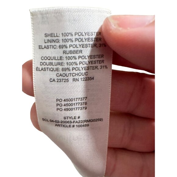 ✌️ 2/$40 ✌️ Artizia Wilfred Floral Green & Plum Plunging Neck Blouse sz M - Picture 8 of 8